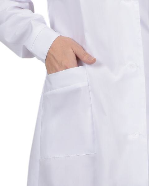 Халат женский с рельефами (белый)