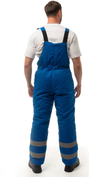 Костюм АЛДАН зимний с ПК (васильковый/черный)