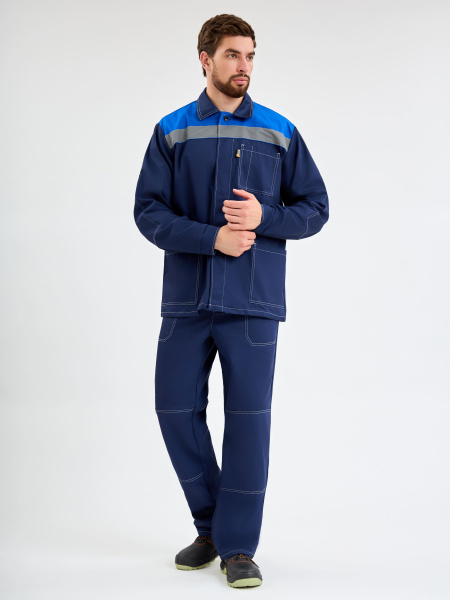 Костюм ТЕХНИК с БР (т.синий/васильковый)