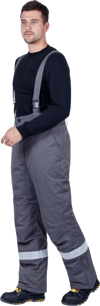 Костюм ЭЛЕКТРОСТОП ТЕРМО ЗЭТВ 62.5 зимний с БР (серый/красный)