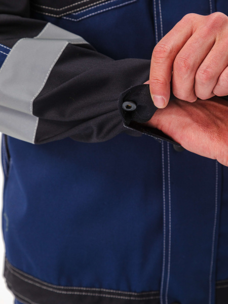 Костюм ВОЛГАРЬ с БР (т.синий/черный)