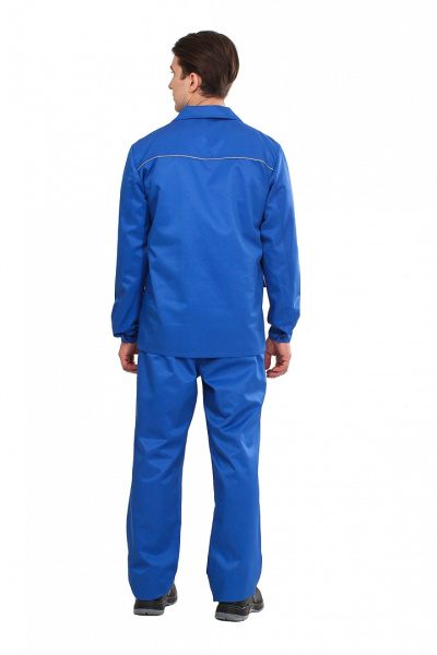 Костюм Экспертный-Люкс, п/к, васильковый