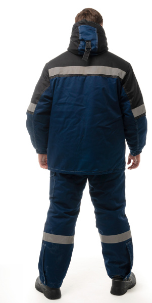 Костюм ЭДЕЛЬВЕЙС зимний с БР (т.синий/черный)
