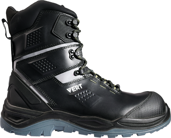 Ботинки VERT ПУ/ТПУ высокий берец нат.мех с КП и КС (черный)