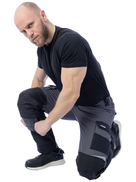 Брюки Brodeks KS 302 (серый/черный)