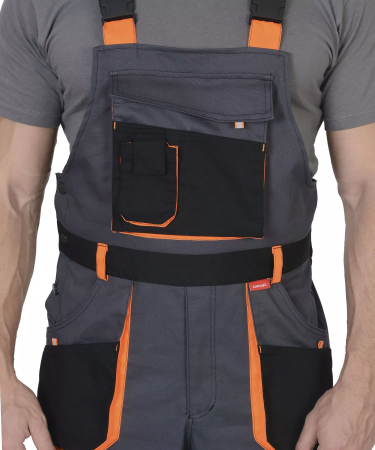 Полукомбинезон СИРИУС-МАНХЕТТЕН стрейч (т.серый)