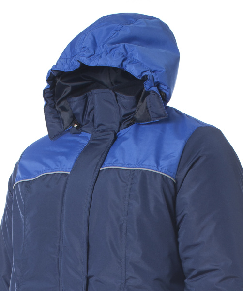 Куртка СНЕЖАНА зимняя женская (т.синий/васильковый)