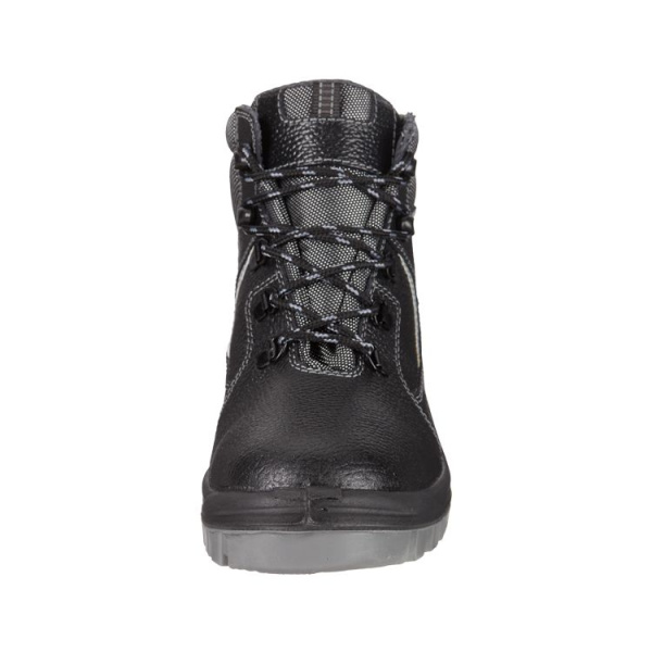 Ботинки КОРВЕТ-2 ПУ/ТПУ шерст.мех с МП (черный/серый)