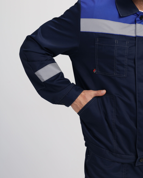 Костюм ЛИГОР-2 ПРЕМИУМ СОП с ПК (т.синий/васильковый)