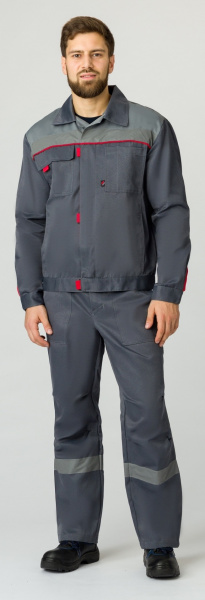 Костюм ФЛОФТ-1 СОП с БР (т.серый/серый)