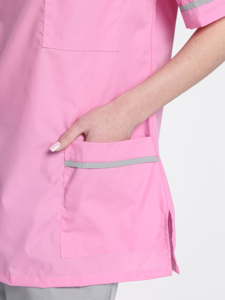 Костюм ИРИС женский с БР (ярко-розовый/серый)