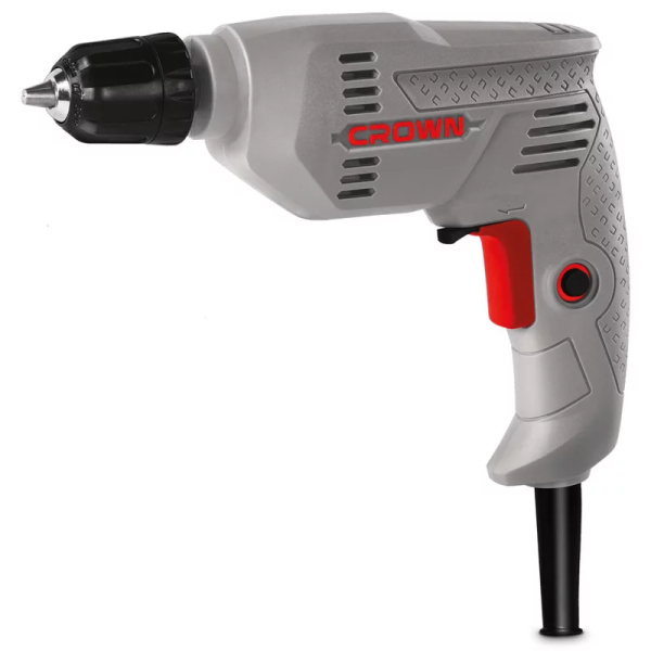 Дрель безударная CROWN CT10125C 300Вт 0-3800об/мин БЗП 0,8-6,5мм