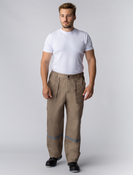 Костюм РЕСПЕКТ с БР (бежевый/коричневый)