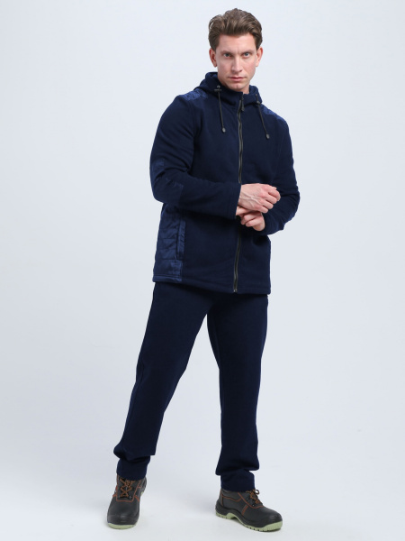 Куртка КЭМП флисовая с капюшоном (т.синий)