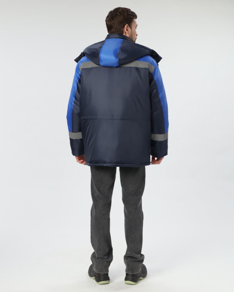 Куртка ЛИГОР СОП зимняя (т.синий/васильковый)