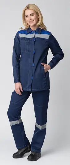 Костюм ВЕСНА-2 СОП NEW женский с ПК (т.синий/васильковый) Костюм ВЕСНА-2 СОП NEW женский с ПК (т.синий/васильковый)