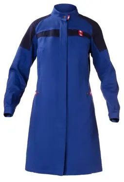 Халат ЛЕДИ ТЕХНОЛОГ женский (васильковый/т.синий)