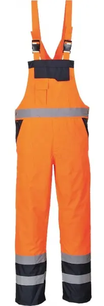 Полукомбинезон PORTWEST S489 зимний светоотражающий (сигнальный оранжевый/т.синий) Полукомбинезон PORTWEST S489 зимний светоотражающий (сигнальный оранжевый/т.синий)