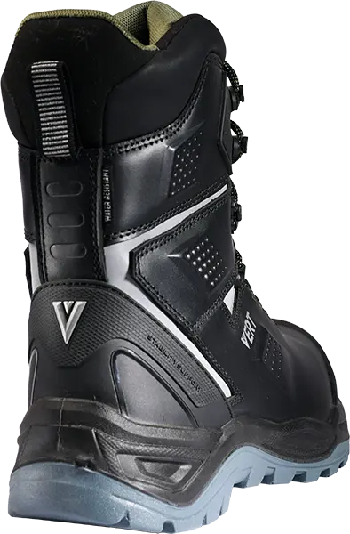 Ботинки VERT ПУ/ТПУ высокий берец кожаные с КП и КС (черный)