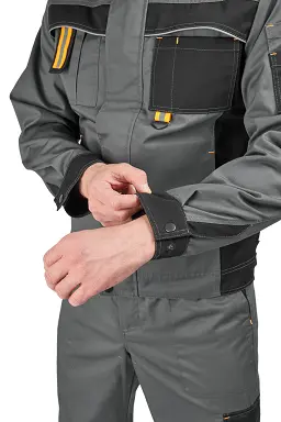 Костюм ЛИДЕР-1 с БР (серый/черный)