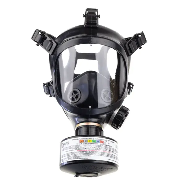 Противогаз фильтрующий БРИЗ-3306 A1B1E1K1SXHgP3 R D с маской БРИЗ-4301М (ППМ) категория 2