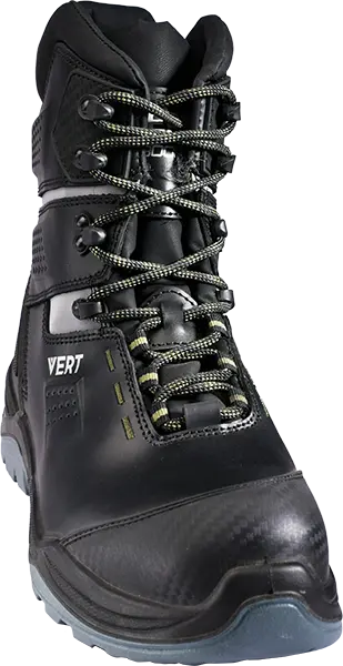 Ботинки VERT ПУ/ТПУ высокий берец нат.мех с КП и КС (черный)