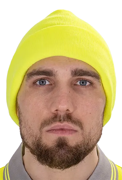 Шапка трикотажная двойная (лимонный)