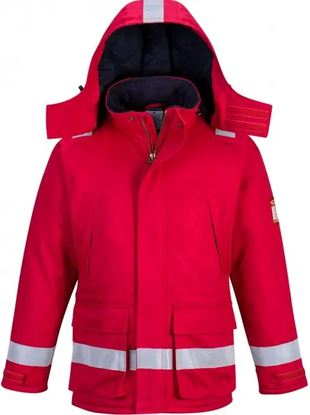 Куртка PORTWEST FR59 зимняя антистатическая огнестойкая (красный)