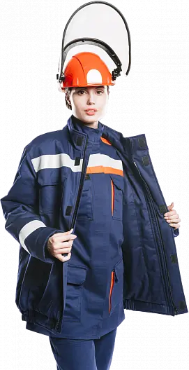 Куртка - накидка 52 кал/см2 из огнезащитной ткани WORKER Куртка - накидка 52 кал/см2 из огнезащитной ткани WORKER
