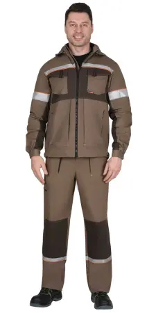Костюм СИРИУС-РОДОС с БР (св.коричневый/т.коричневым)
