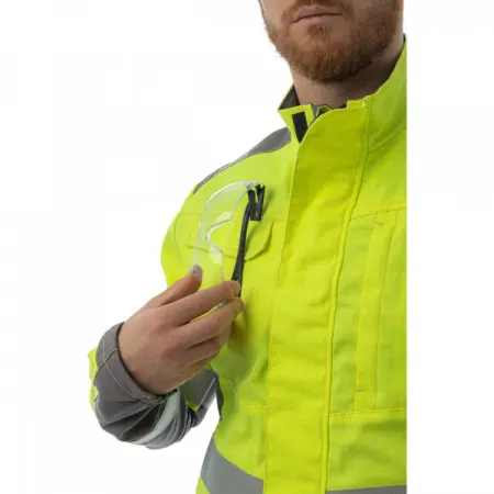 Куртка BRODEKS MS28-61 мультизащитная (желтый/серый)