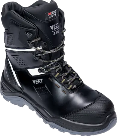 Ботинки VERT ПУ/ТПУ шерст.мех с КП и КС (черный)