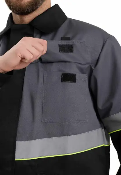 Костюм ЮЖНАЯ ШИРОТА с БР (черный/серый)