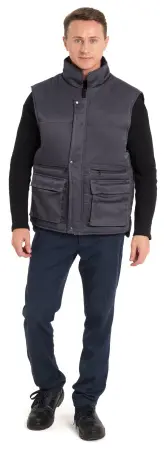 Жилет ДОКЕР зимний (т.серый)