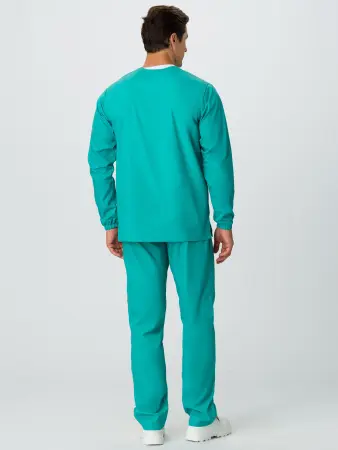 Костюм ХАССП-БАЗА с БР (бирюзовый) мужские медицинские
