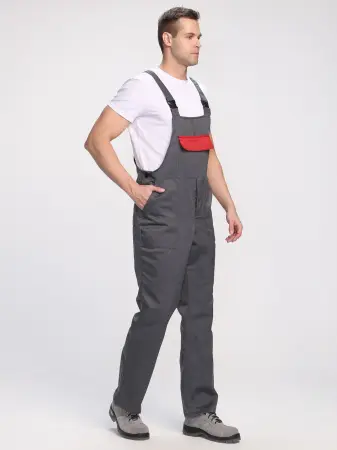 Полукомбинезон для ИТР (серый/красный)