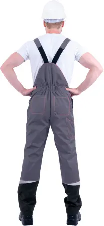 Костюм КМ-10 ЛЮКС летний с ПК (серый/красный)