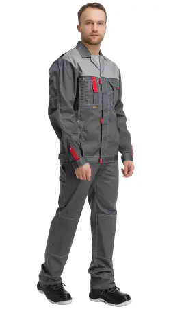 Куртка RONTA KR3080 (т.серый/св.серый)