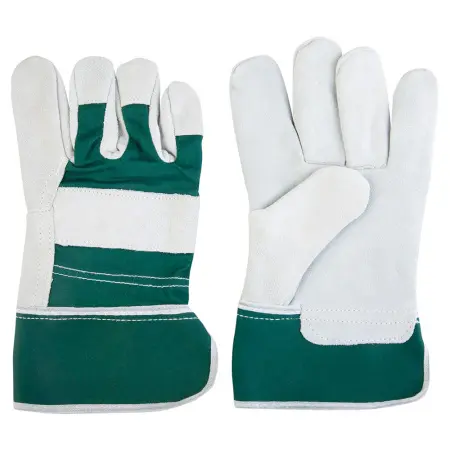 JSL201 Комбинированные перчатки из кожи и хлопка