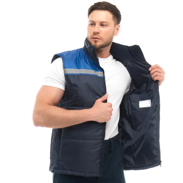 Жилет МАСТЕР зимний с СОП (синий/васильковый)