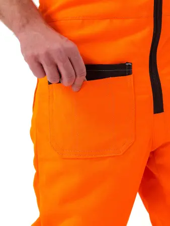 Костюм ПРОТЕКТ-ЛЮКС сигнальный с ПК (оранжевый/черный)