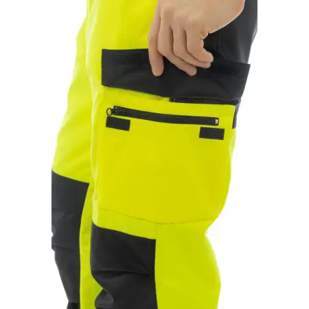 Брюки BRODEKS KS 313 сигнальные (желтый/черный)