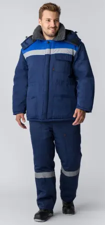 Костюм Т-УЛЬТРА-2 зимний с ПК (т.синий/васильковый)
