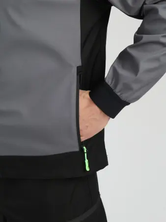 Куртка PROFLINE LEADER софтшел (серый/черный) Куртка PROFLINE LEADER софтшел (серый/черный)