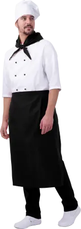 Костюм ШЕФ-ПОВАР (белый/черный)