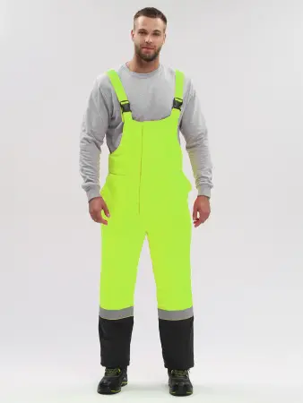 Костюм ДОРОЖНИК-С зимний с ПК (лимонный/черный)