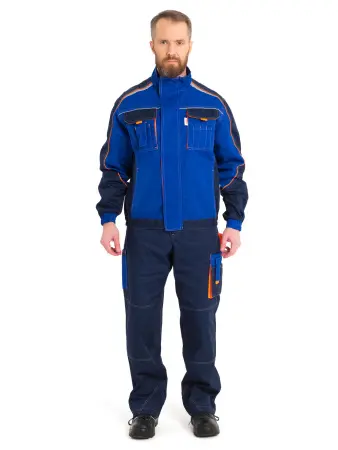Костюм КОСТА, с БР (василёк/синий/оранжевый)