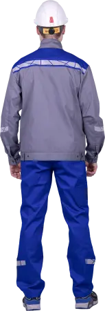 Куртка СТРОНГ ИМПОРТ (серый/васильковый)