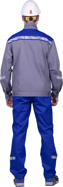 Куртка СТРОНГ ИМПОРТ (серый/васильковый)