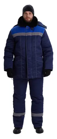 Костюм ВЬЮГА зимний с ПК (т.синий/василек)